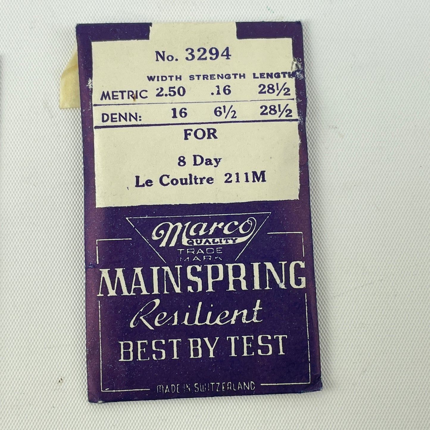 Mar Lot 5- NOS LeCoultre Mainsprings (4)