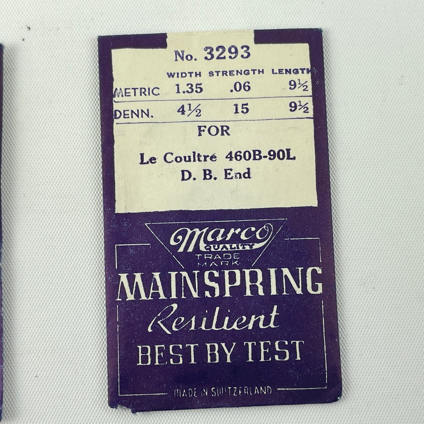 Mar Lot 5- NOS LeCoultre Mainsprings (4)