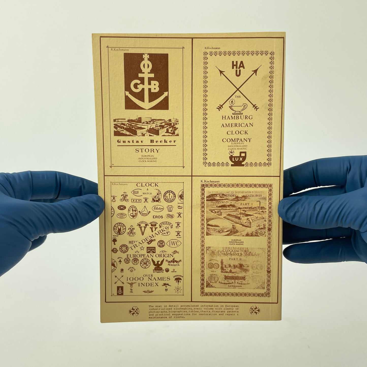 Mar Lot 103- The Black Cuckoo Forest Clock Book
