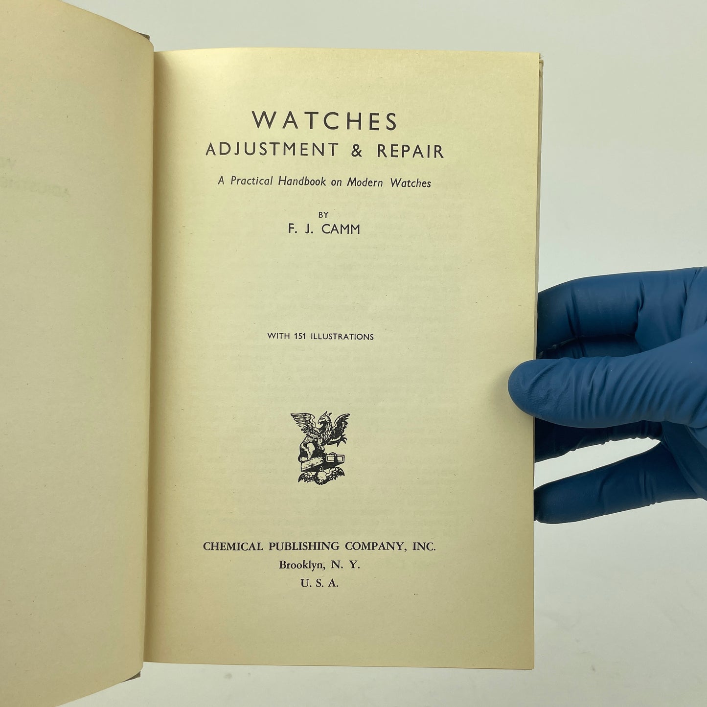 Mar Lot 36- Watches Adjustment And Repair Book