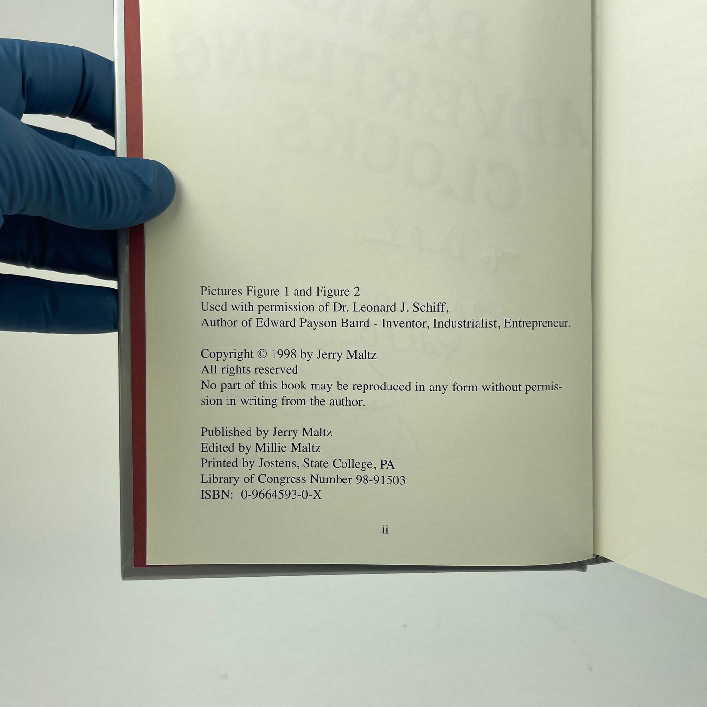 Mar Lot 83- Baird Adverstising Clocks Book