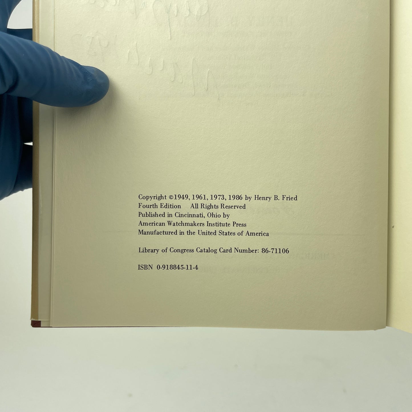 Mar Lot 110- The Watch Repairer's Manual
