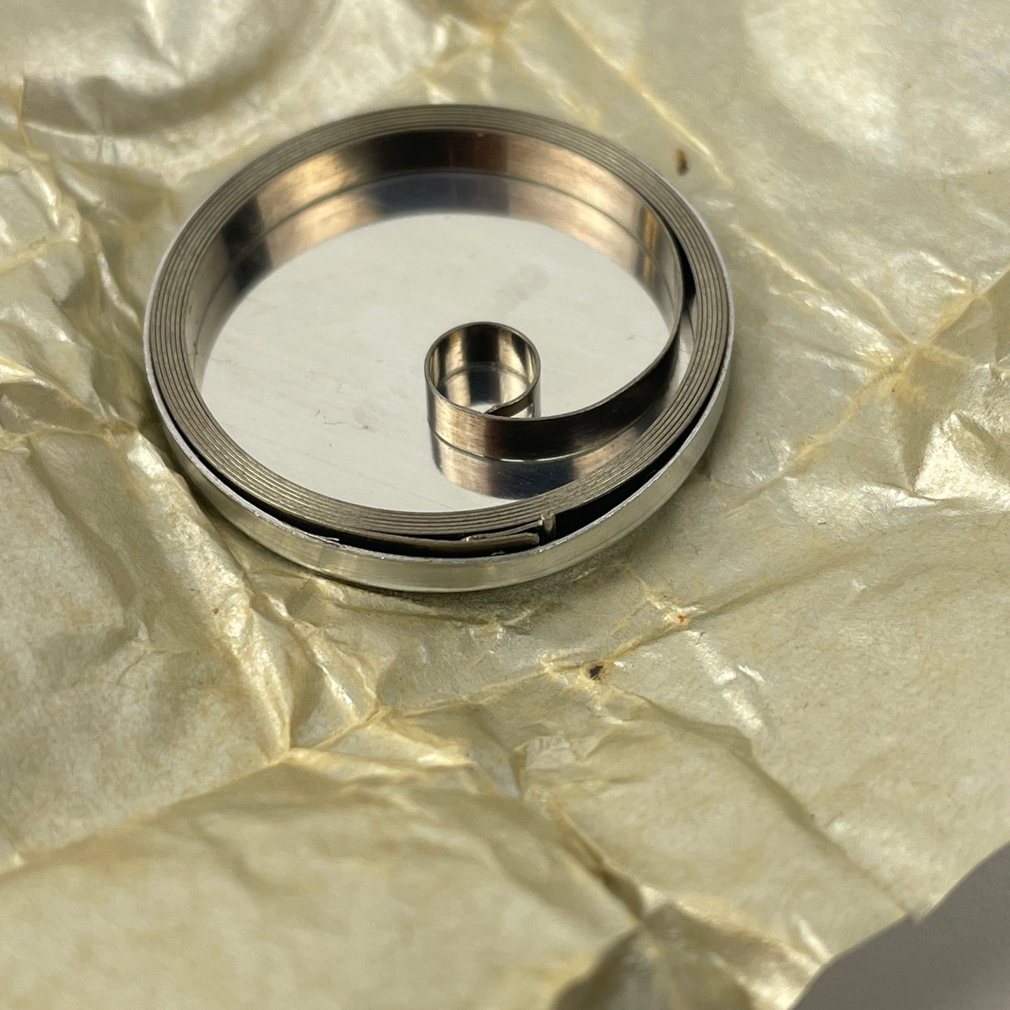 Illinois 18 Size Alloy Pocket Watch Mainspring #47302
