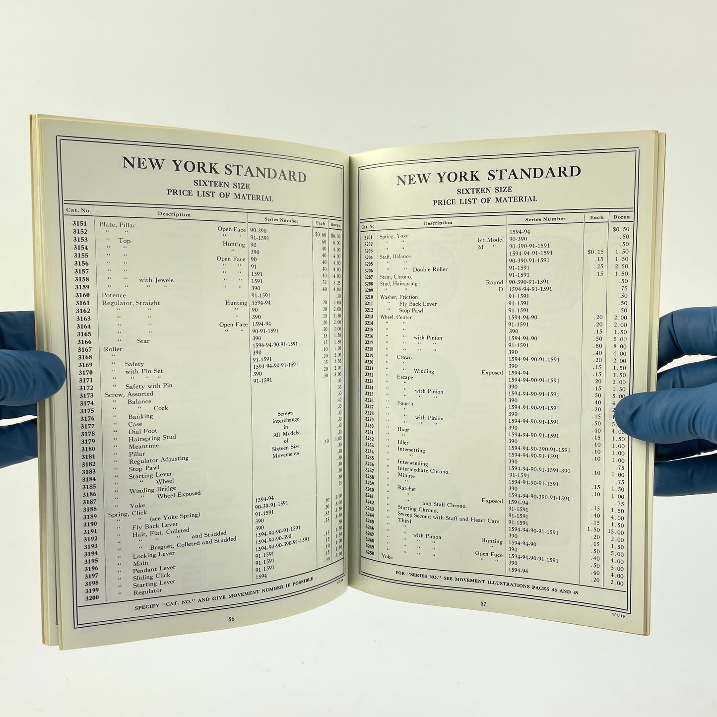 Lot 82- The Keystone Watch Case Co. Material Catalog