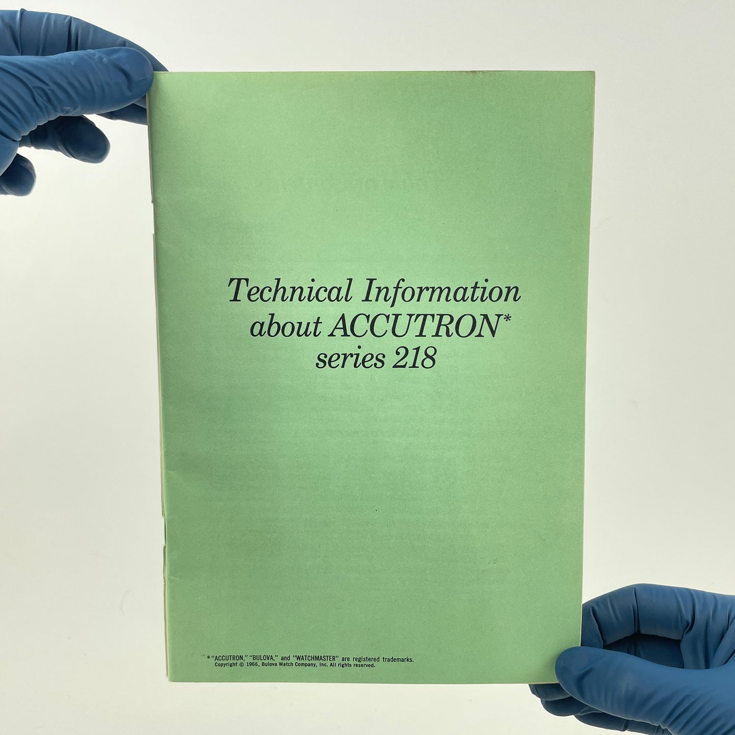 Lot 23- Technical Information about Accutron Series 218