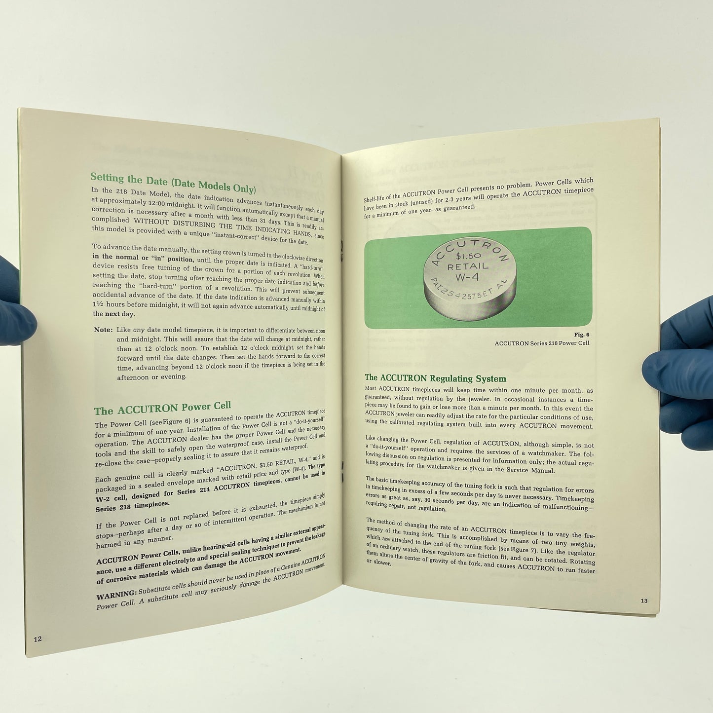 Lot 23- Technical Information about Accutron Series 218