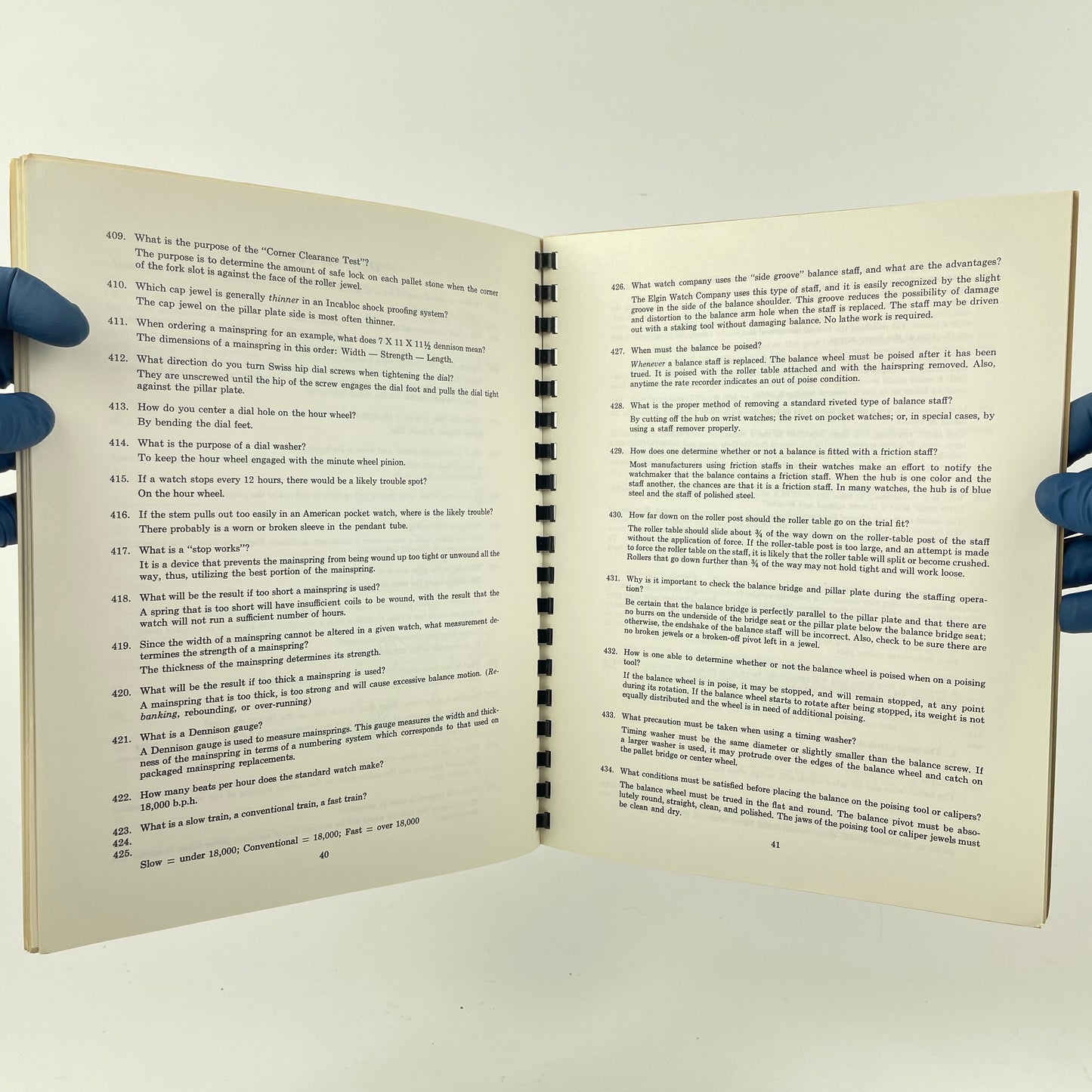 Lot 121- Questions And Answers of and for the Watchmaking Profession