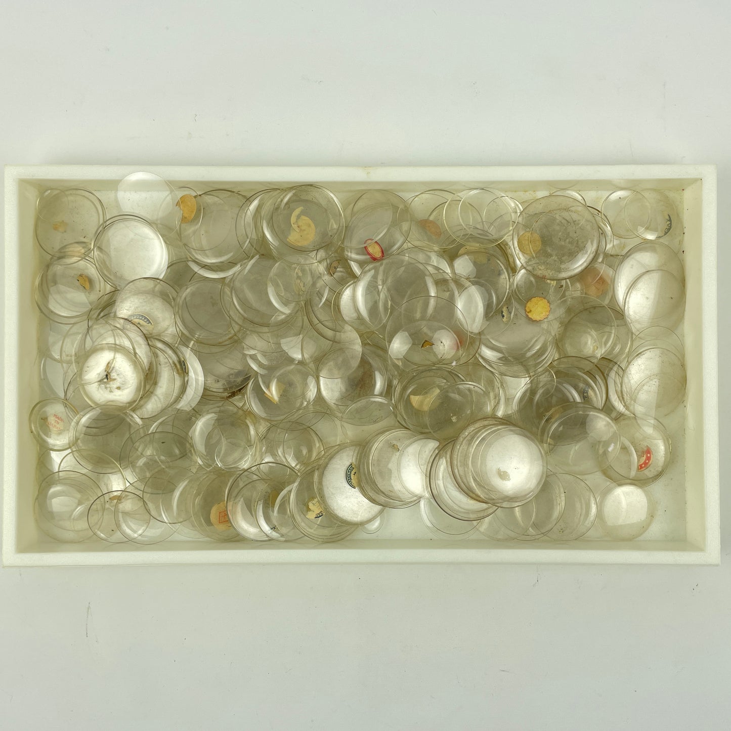 Lot 48- Watchmaker’s Selection of Small to Large 450 Unlabeled Glass Crystals