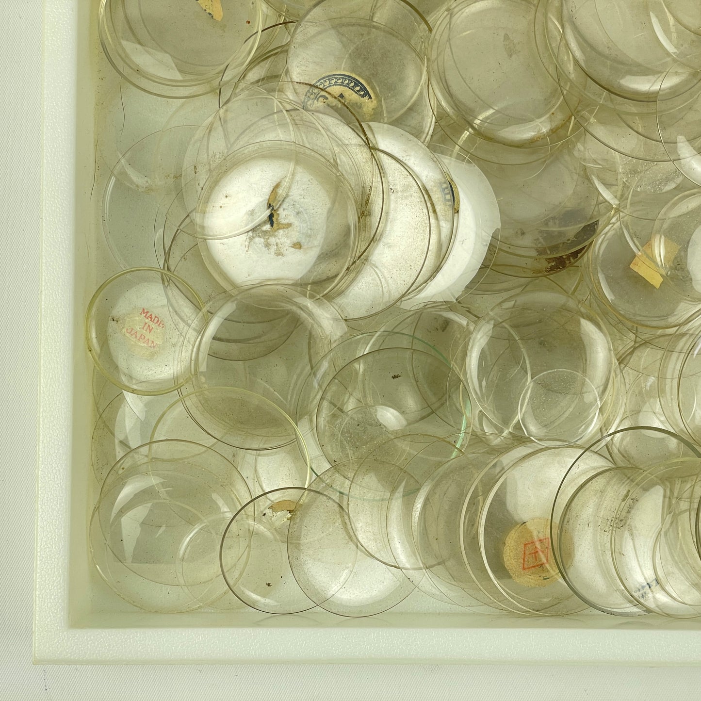 Lot 48- Watchmaker’s Selection of Small to Large 450 Unlabeled Glass Crystals