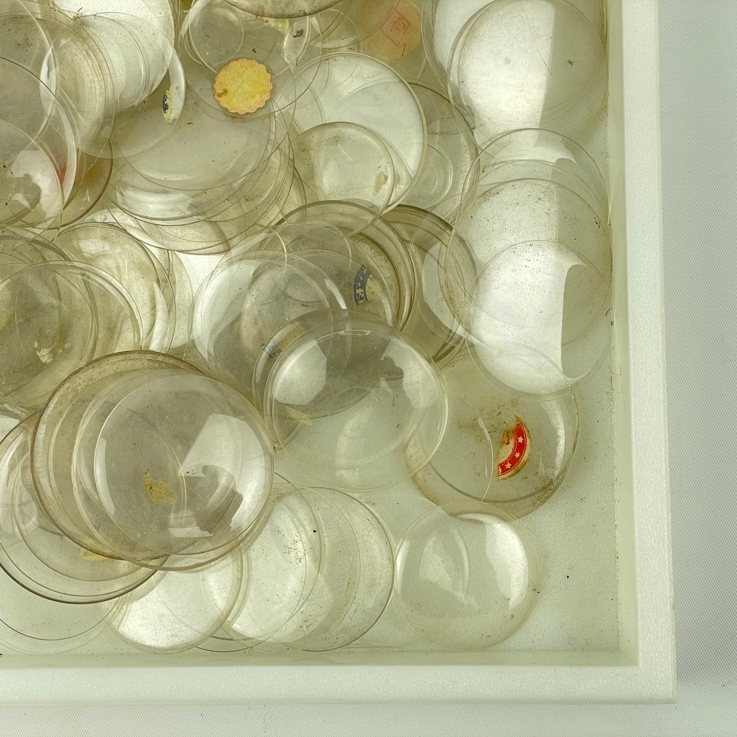 Lot 48- Watchmaker’s Selection of Small to Large 450 Unlabeled Glass Crystals