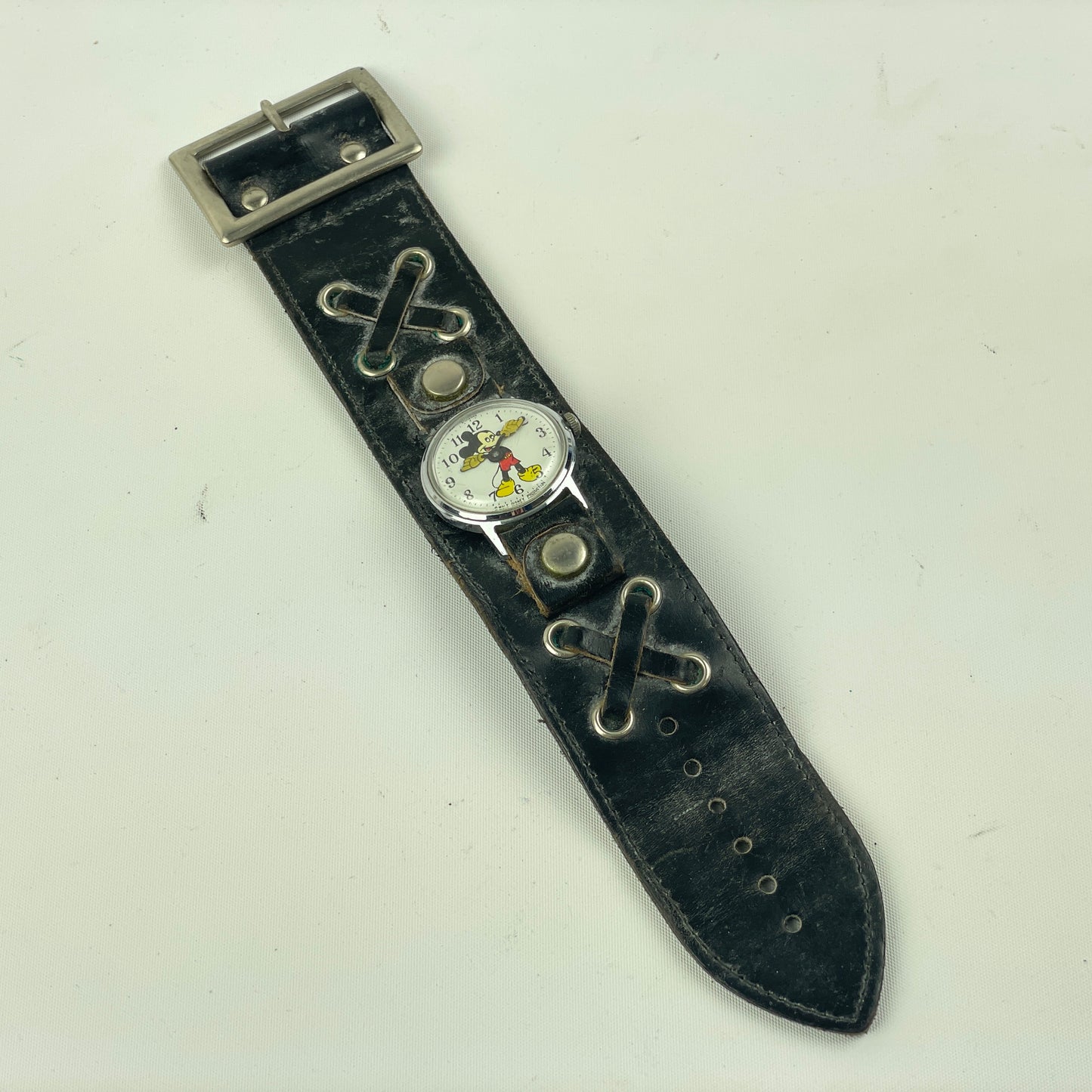 Lot 27- Men’s Mickey Mouse Watch w/ Leather Strap