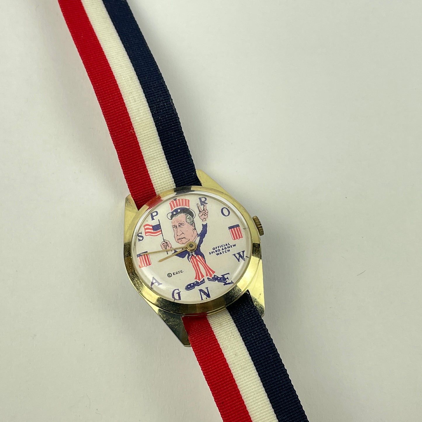 Lot 30- Spiro Agnew Vintage Mechanical Character Wristwatches