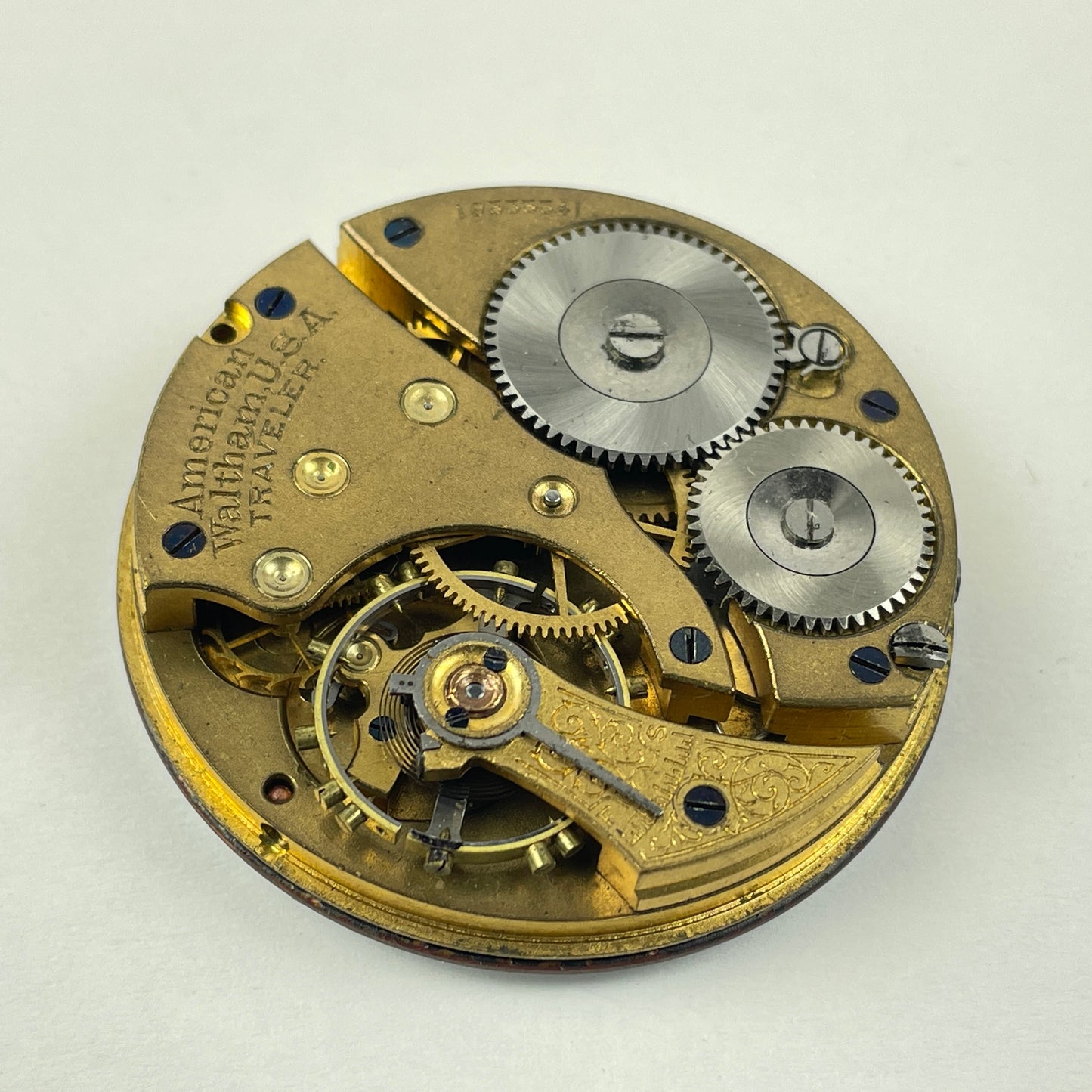 Lot 15- Waltham 16 Size 7 Jewel Open Face Pocket Watch Movements