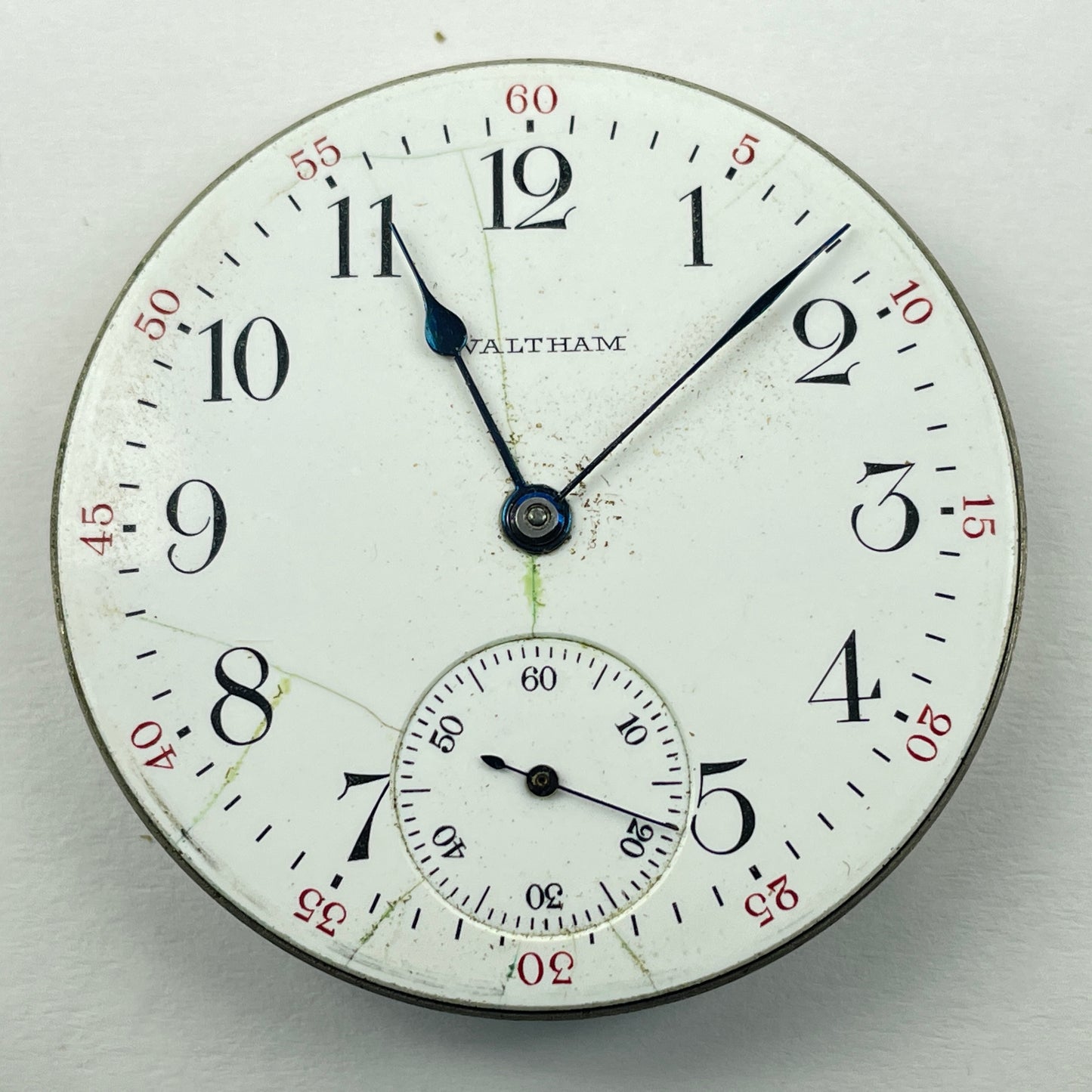 Lot 15- Waltham 16 Size 7 Jewel Open Face Pocket Watch Movements