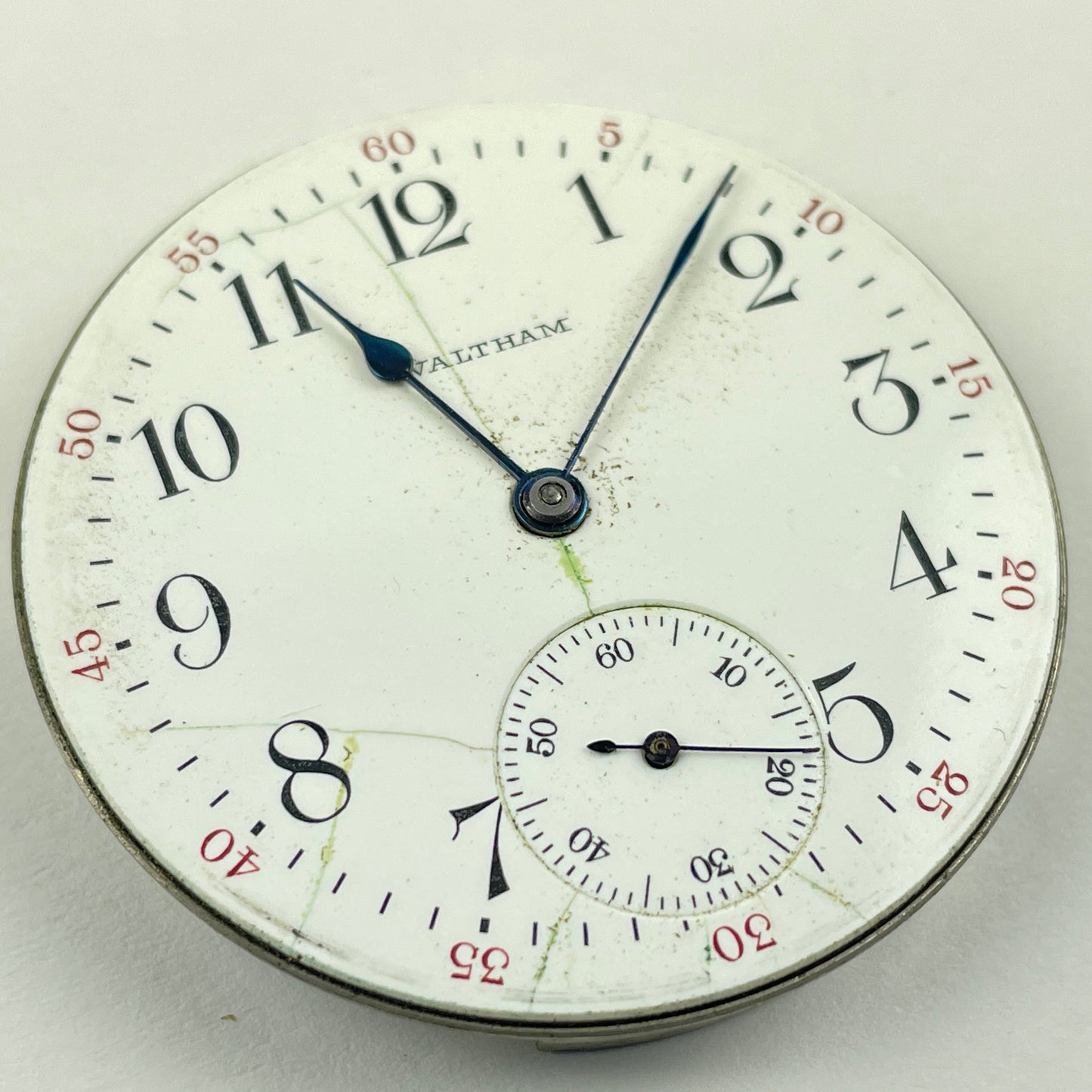 Lot 15- Waltham 16 Size 7 Jewel Open Face Pocket Watch Movements