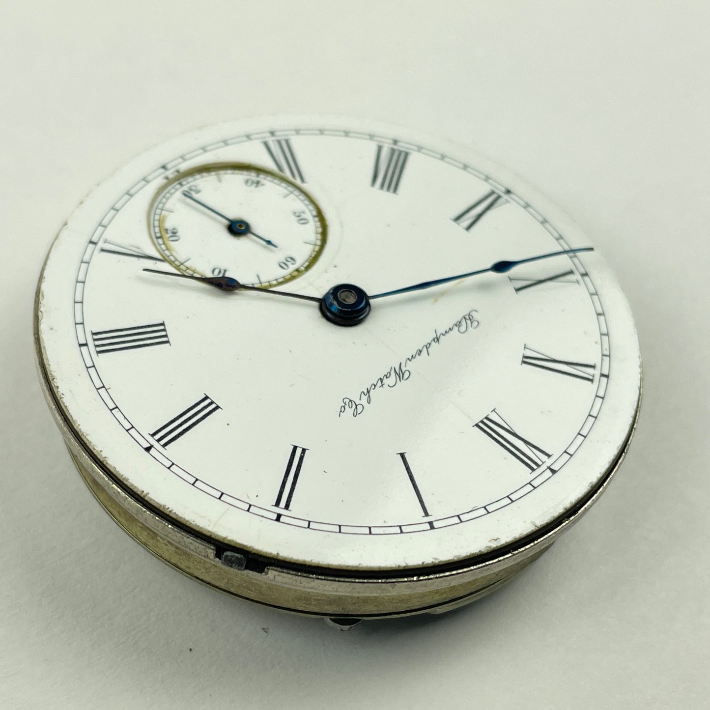 Lot 33- Hampden 18 Size Open Face Pocket Watch Movement