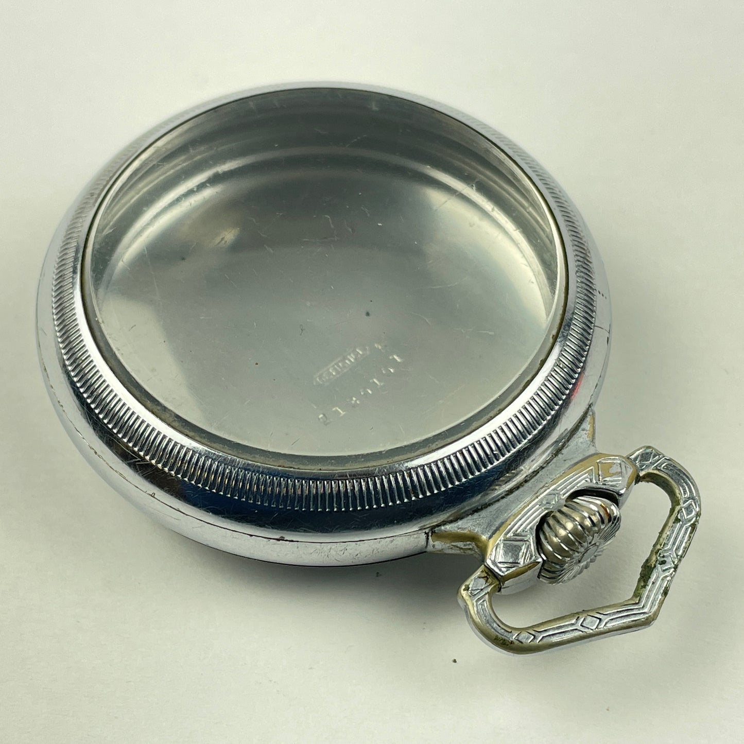 Lot 29- American 18 Size Railroad Open Face Screw Cover Pocket Watch Case