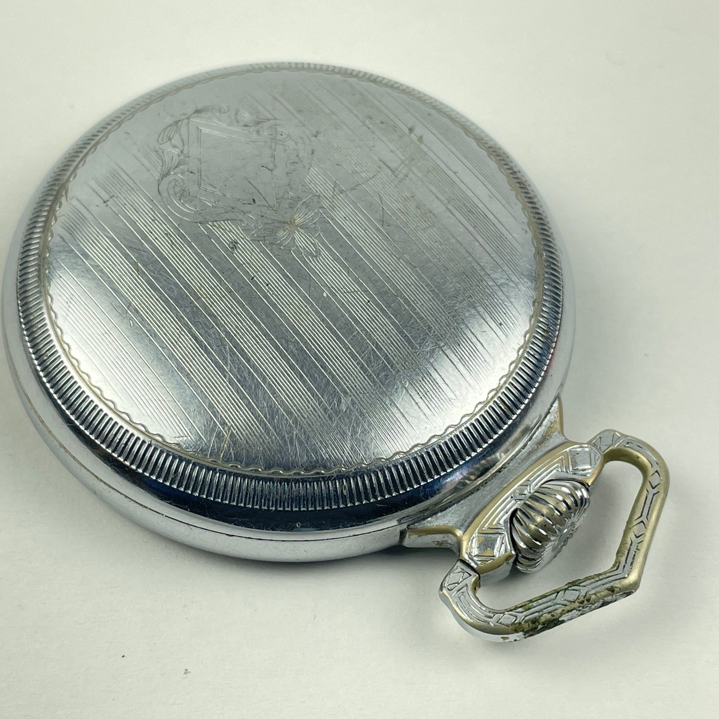 Lot 29- American 18 Size Railroad Open Face Screw Cover Pocket Watch Case