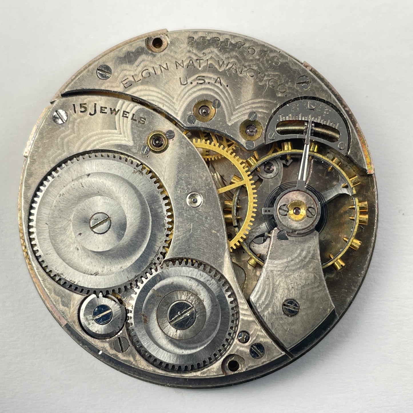 Lot 37- Elgin 12 Size & 6 Size Open Face & Hunting Pocket Watch Movements