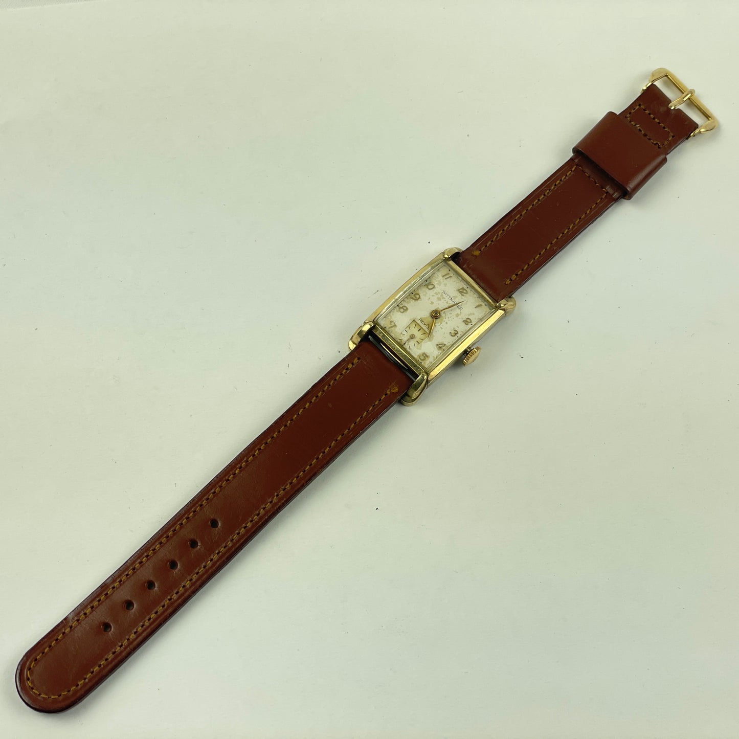Lot 43- Wittnauer Triple Signed 17 Jewel Vintage Mechanical Wristwatch