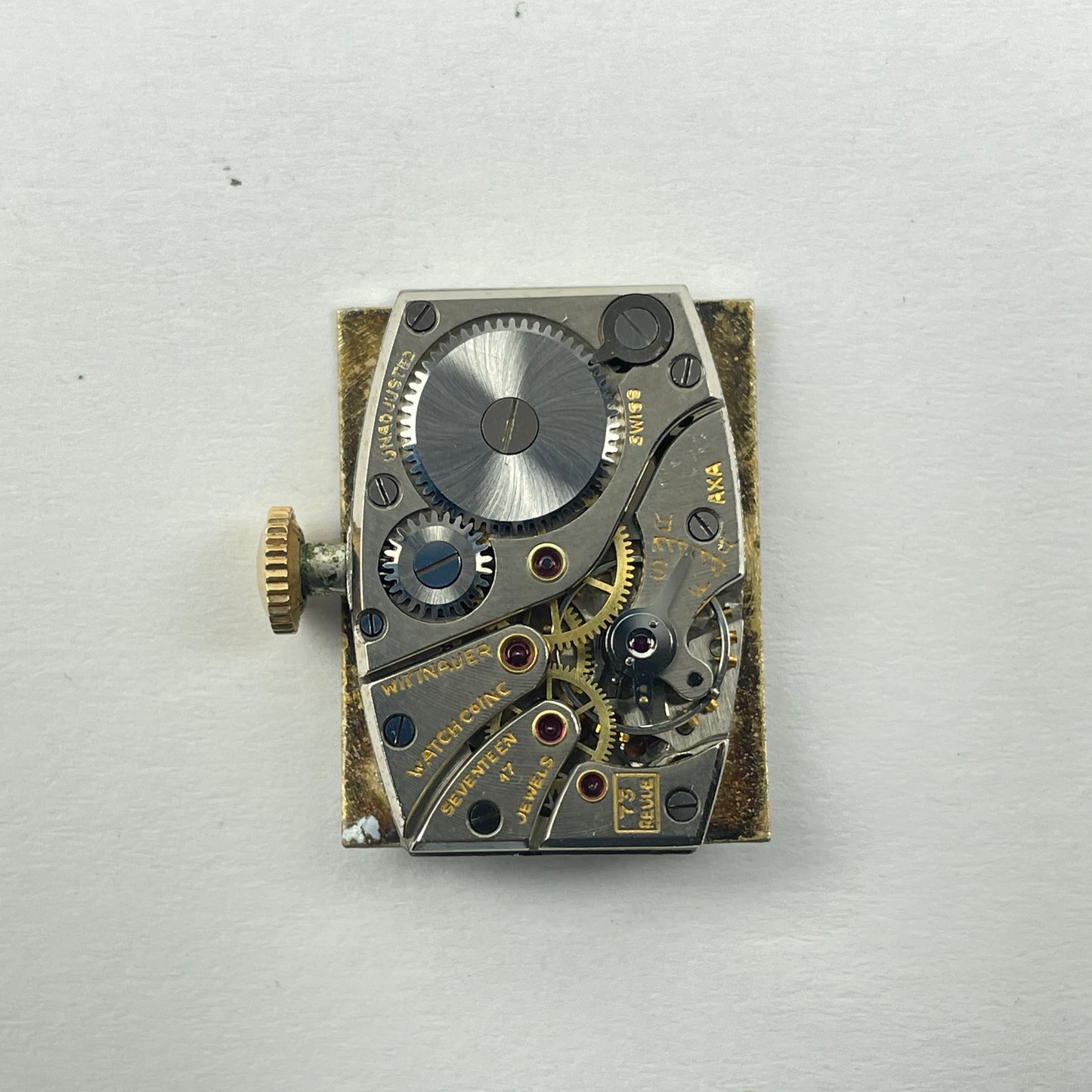 Lot 43- Wittnauer Triple Signed 17 Jewel Vintage Mechanical Wristwatch