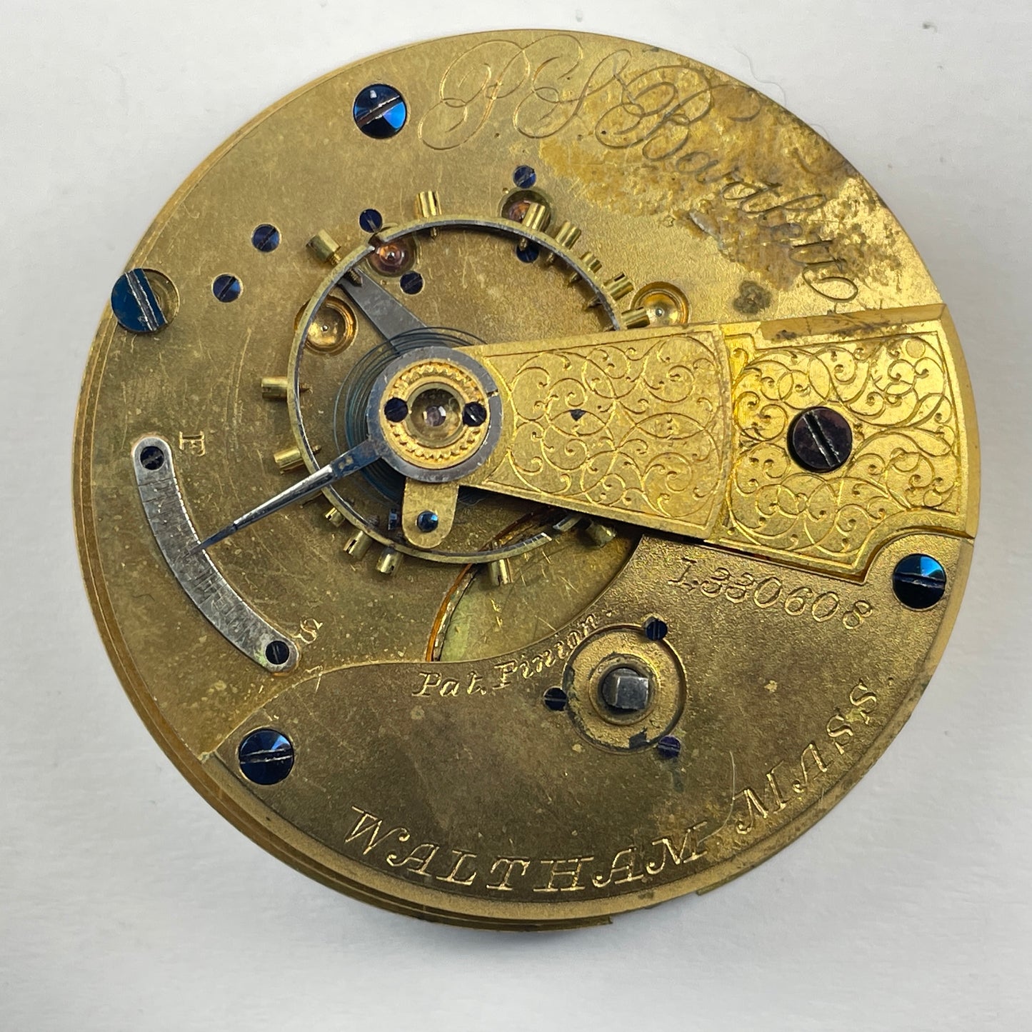 Lot 44- Waltham 18 Size Open Face & Key Wind Pocket Watch Movements