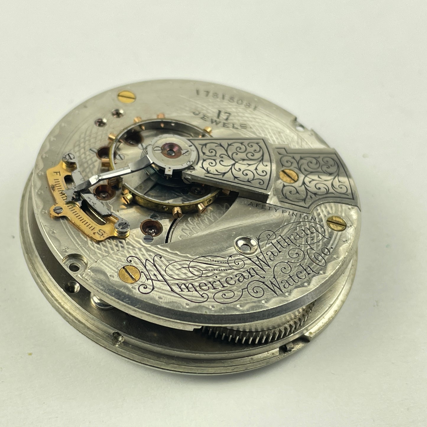 Lot 44- Waltham 18 Size Open Face & Key Wind Pocket Watch Movements