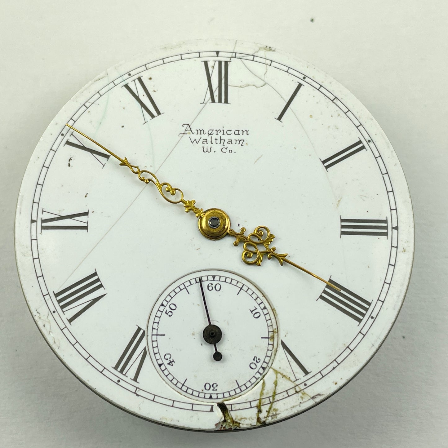 Lot 44- Waltham 18 Size Open Face & Key Wind Pocket Watch Movements