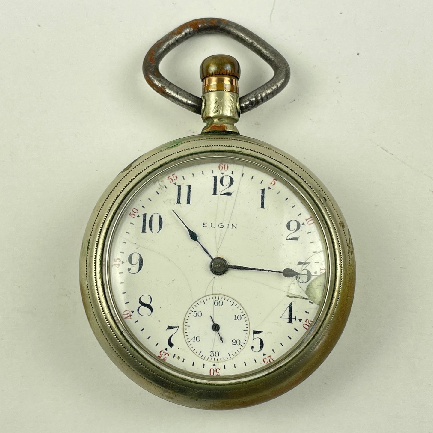 Lot 47- Elgin 18 Size Open Face 17 Jewel Pocket Watch