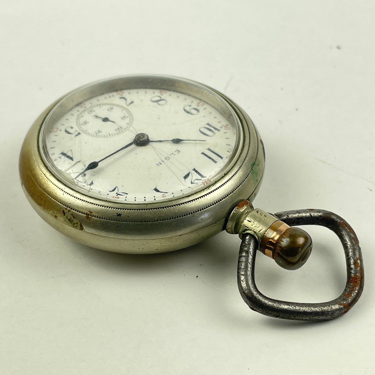 Lot 47- Elgin 18 Size Open Face 17 Jewel Pocket Watch