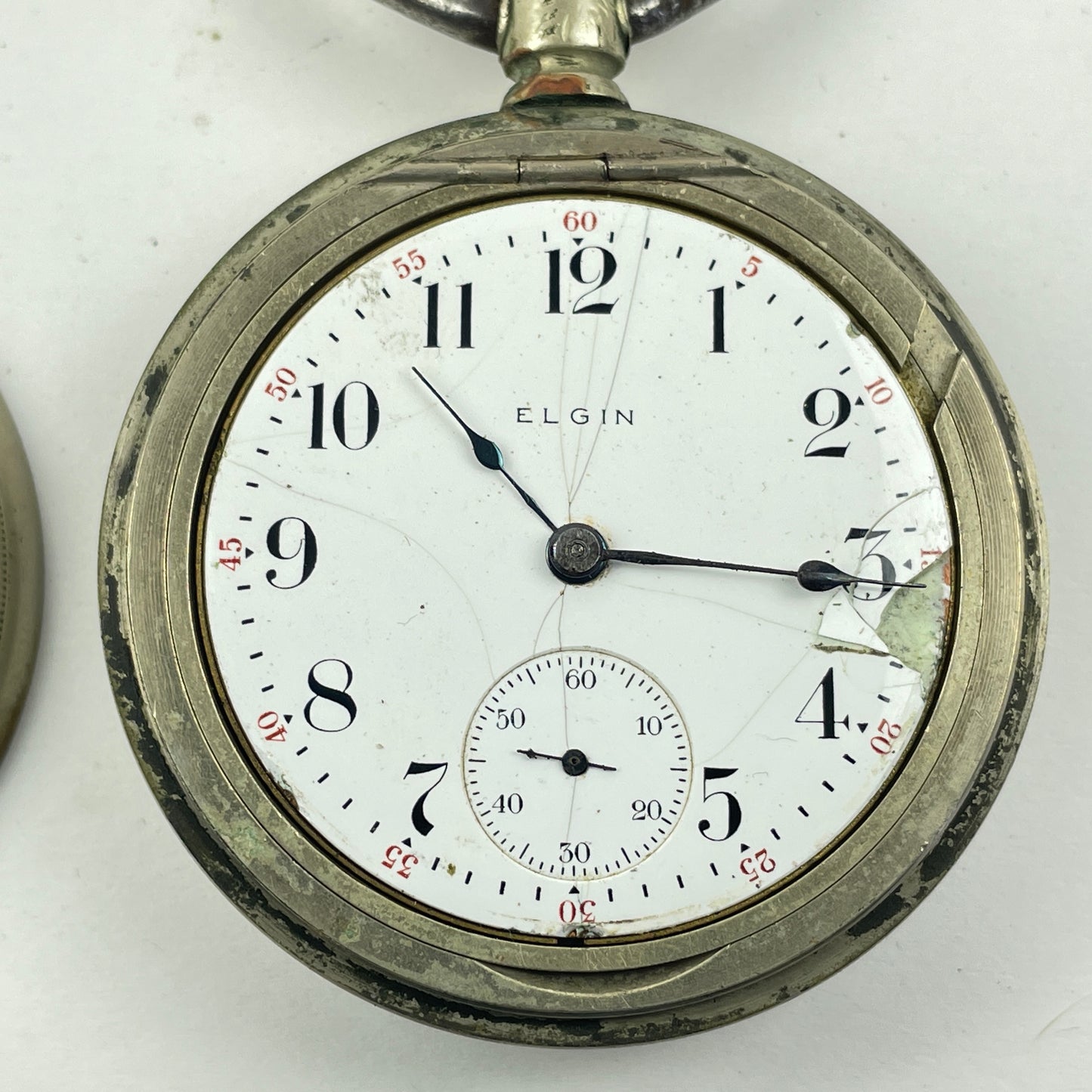 Lot 47- Elgin 18 Size Open Face 17 Jewel Pocket Watch
