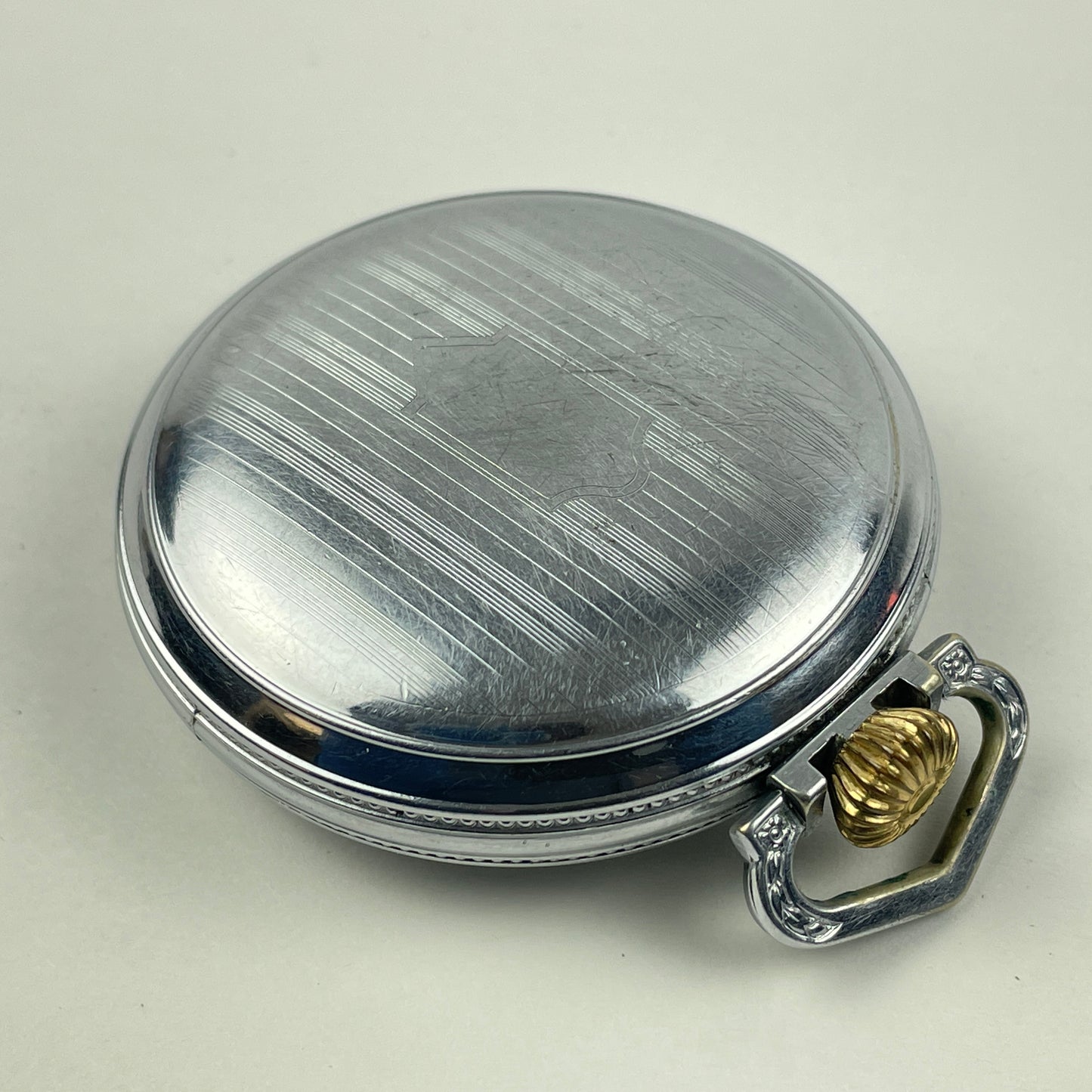 Lot 124- Elgin 18 Size 7 Jewel Open Face Pocket Watch