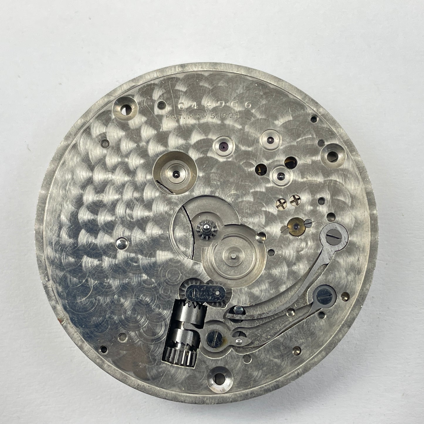 Lot 52- Hamilton 16 Size 974 Nickel 17 Jewel Pocket Watch Movement