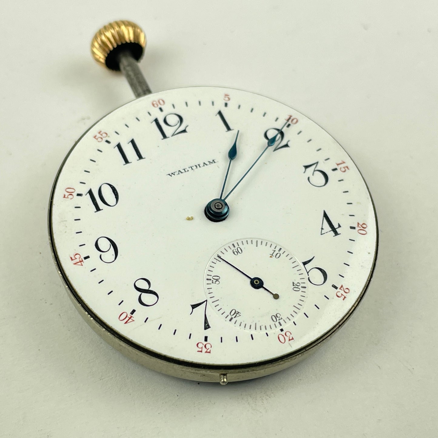 Lot 56- Waltham 16 Size Open Face & Hunting Nickel & Gilt Pocket Watch Movements