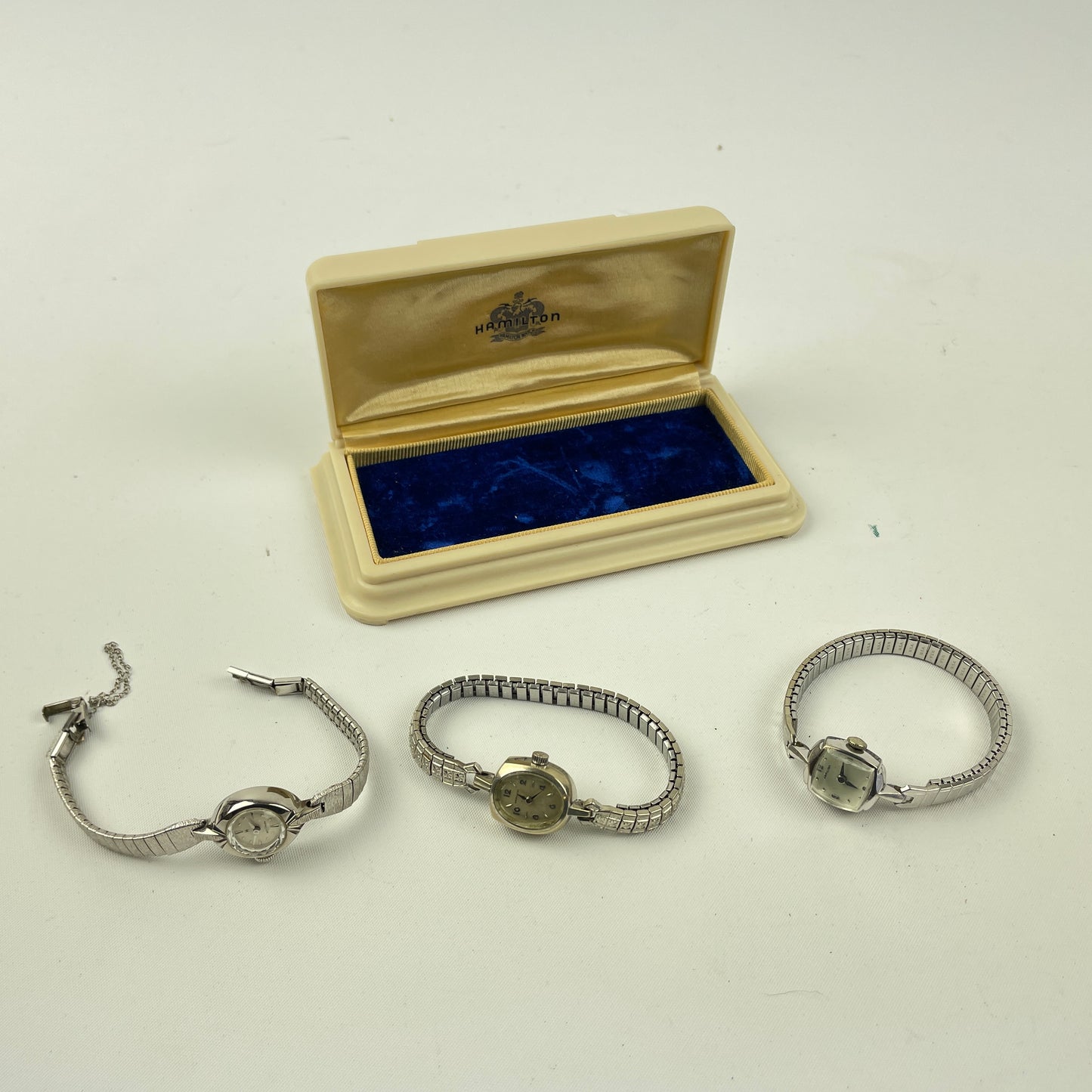 Lot 55- Hamilton Ladies Vintage 22 Jewel Wristwatches w/ Original Box