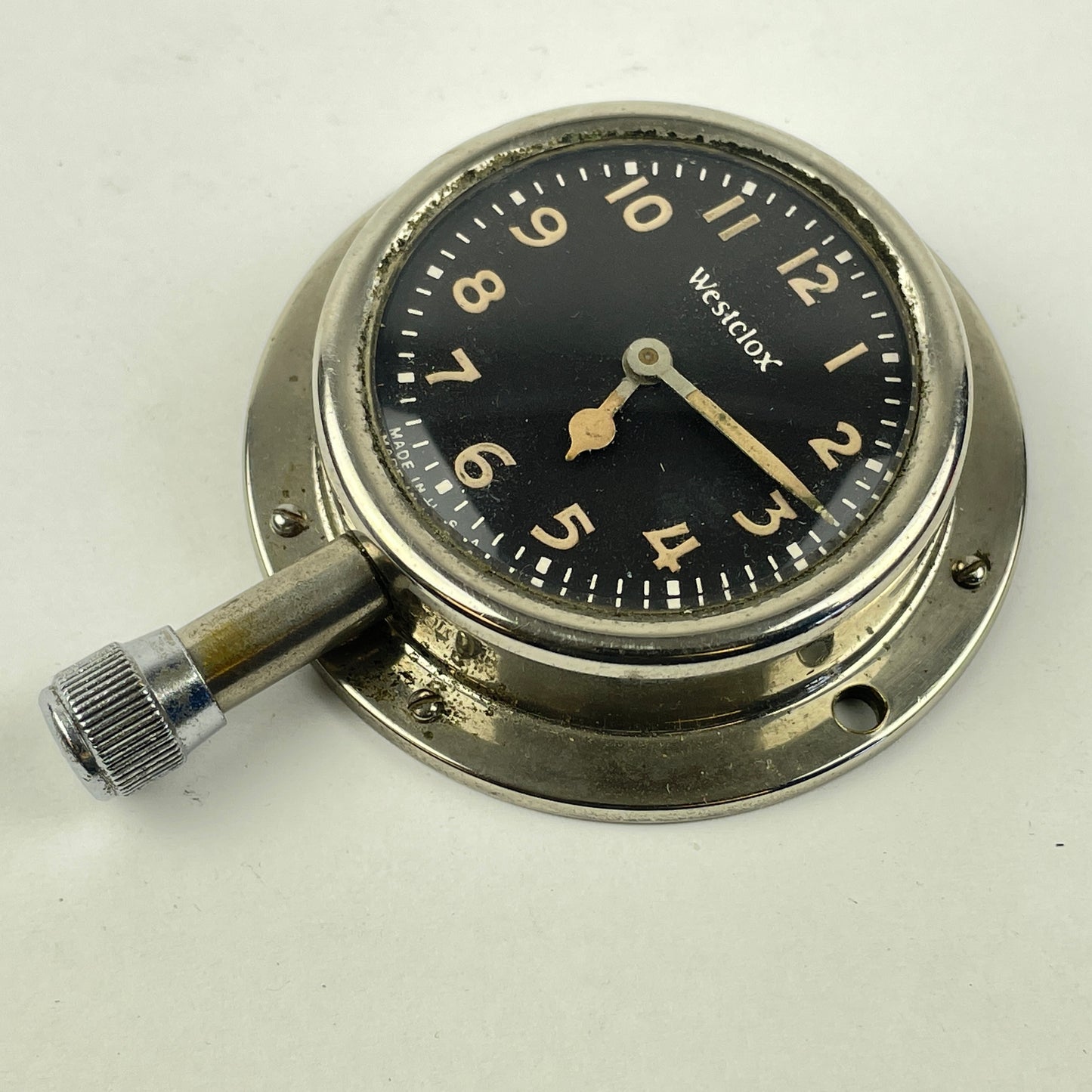 Lot 62- Westclox Early Vintage Mechanical Automobile Clock