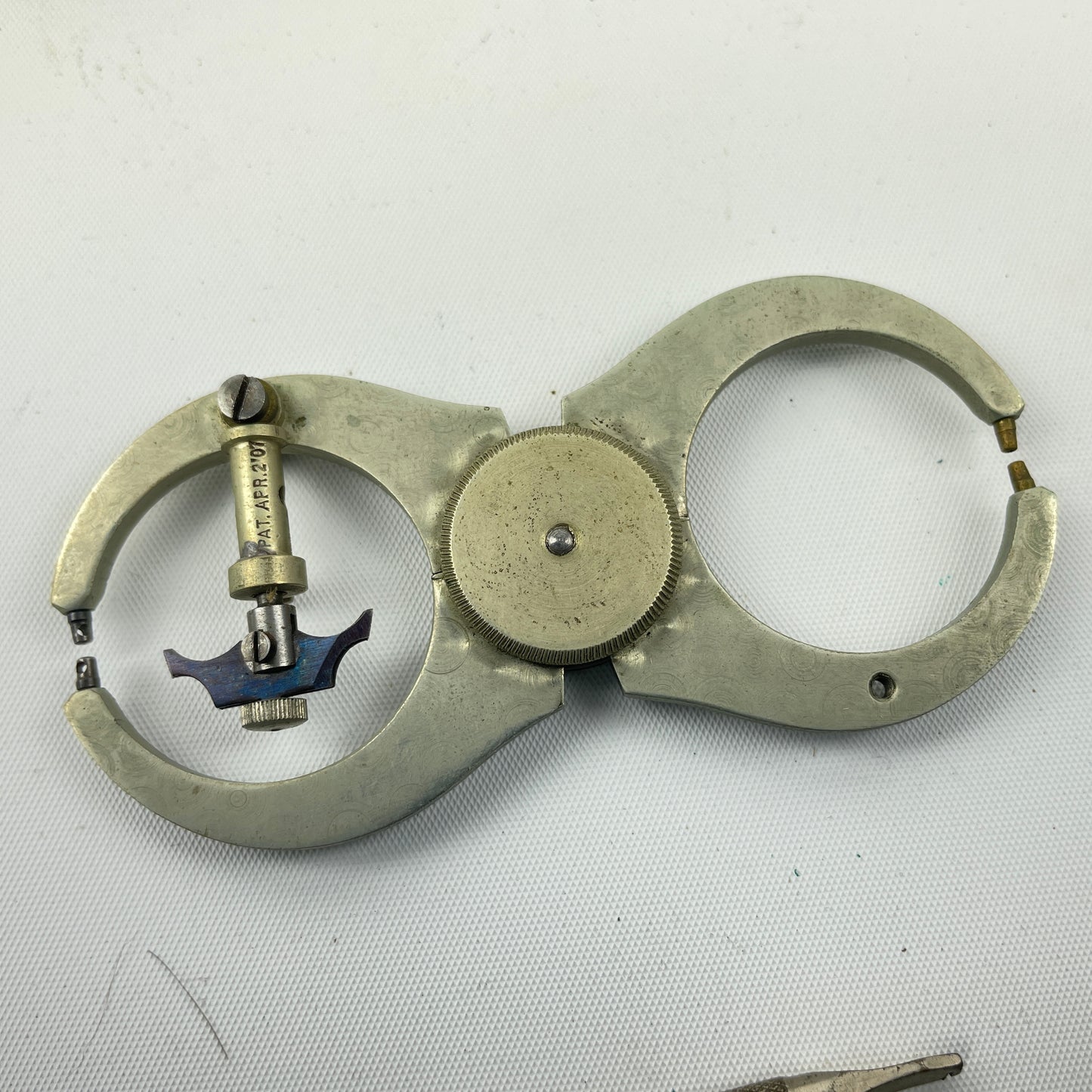 Lot 60- Watchmaker’s Boxed Hand Nickel Caliper w/ Instructions