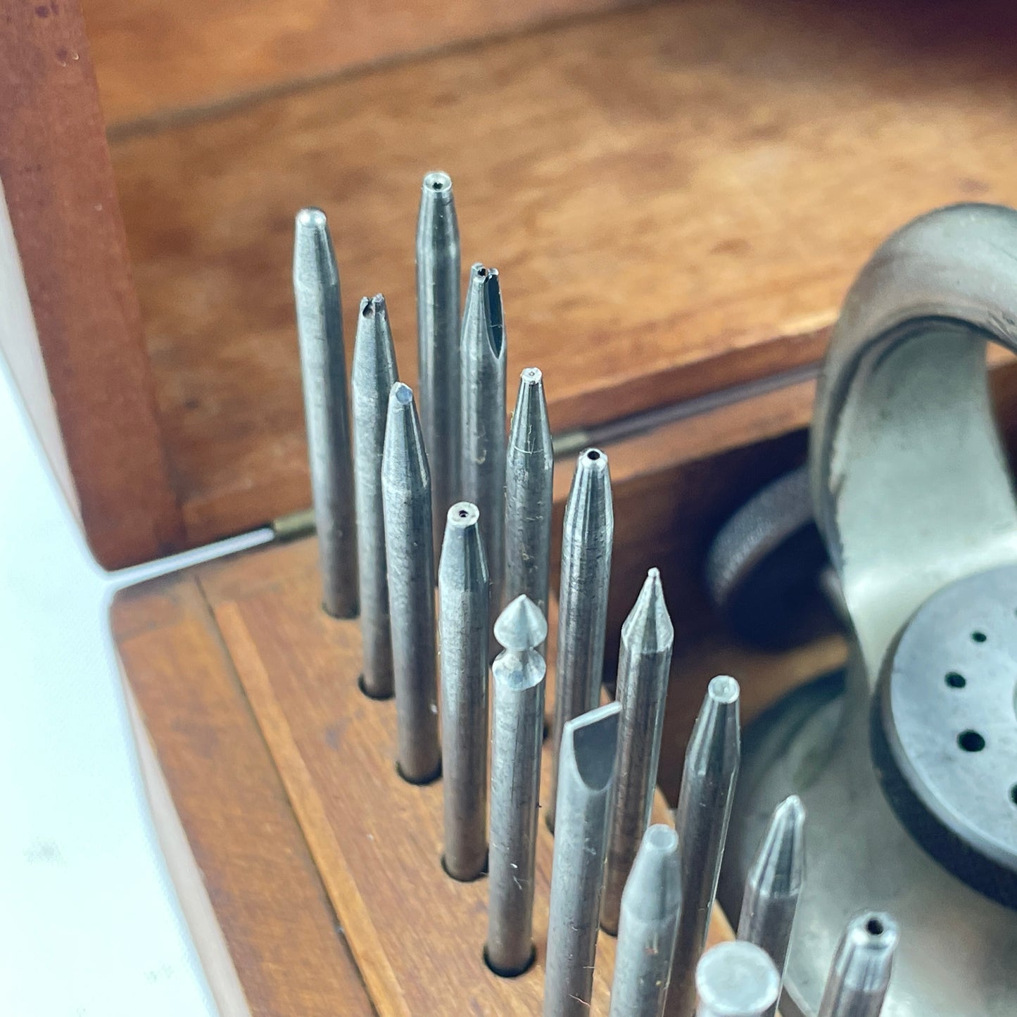 Lot 20- Watchmaker’s Small Wood Boxed Staking Set