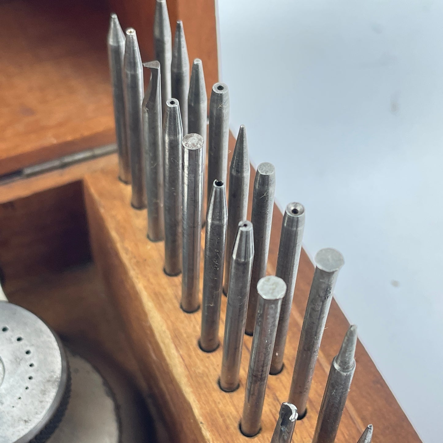 Lot 20- Watchmaker’s Small Wood Boxed Staking Set