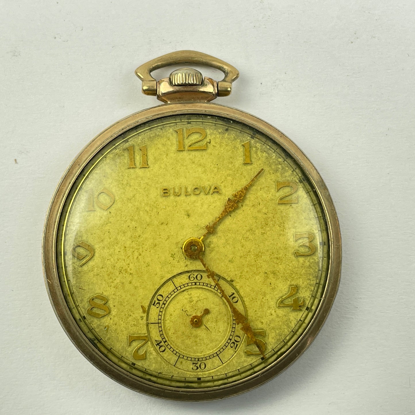 Lot 5- Caravelle & Bulova 10 Size Mechanical Non-Running Pocket Watches