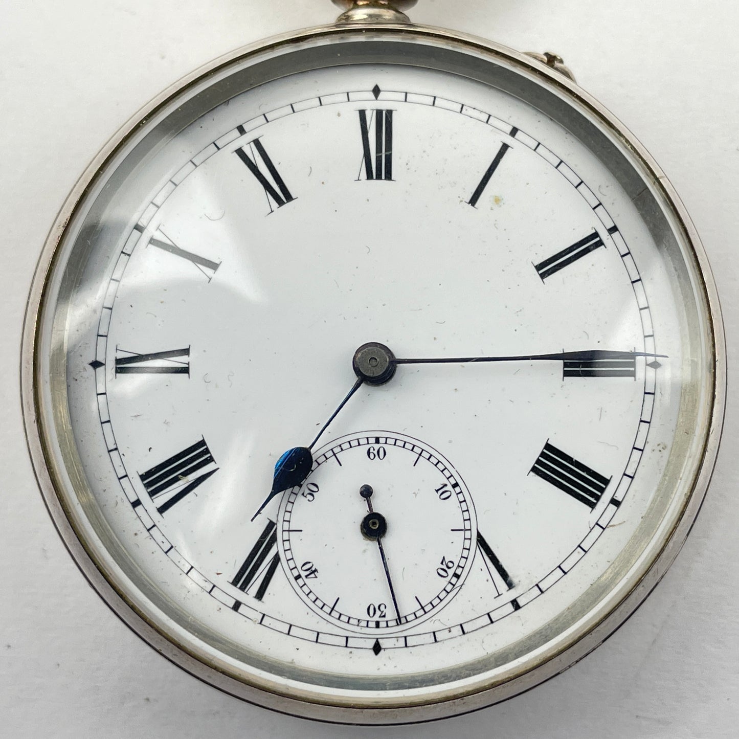 Lot 69- Swiss Sterling Silver Open Face Pocket Watch