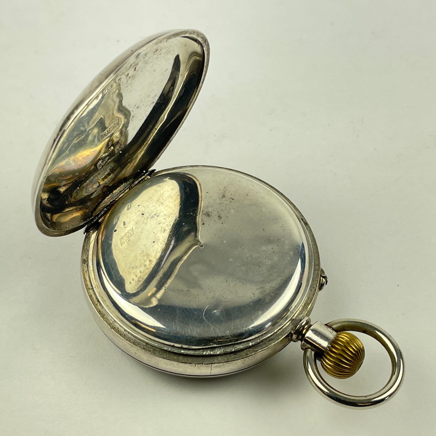 Lot 69- Swiss Sterling Silver Open Face Pocket Watch