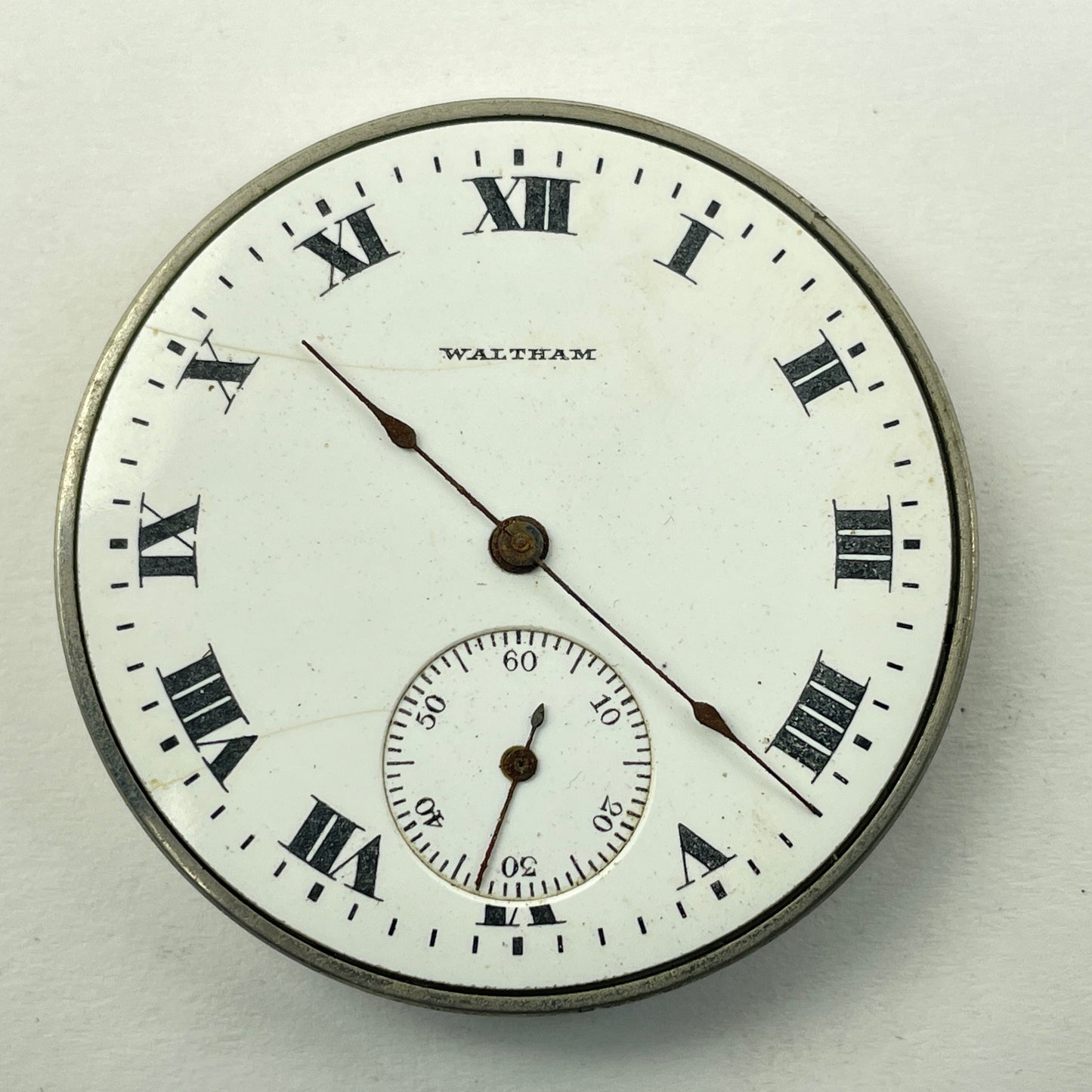 Lot 74- Waltham 12 Size Nickel Open Face Pocket Watch Movements