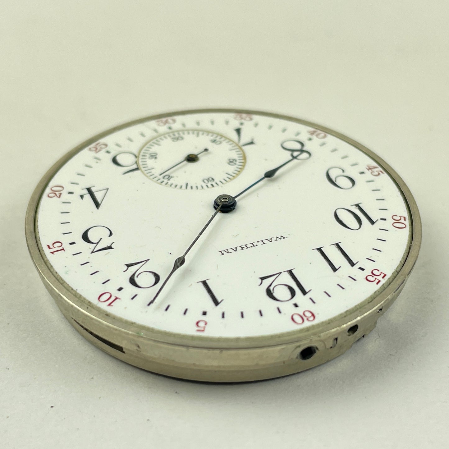 Lot 74- Waltham 12 Size Nickel Open Face Pocket Watch Movements