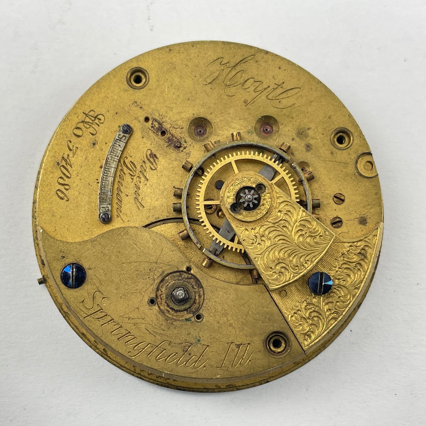 Lot 76- Waltham, Elgin, Illinois & Swiss Fake 18 Size Pocket Watch Movements