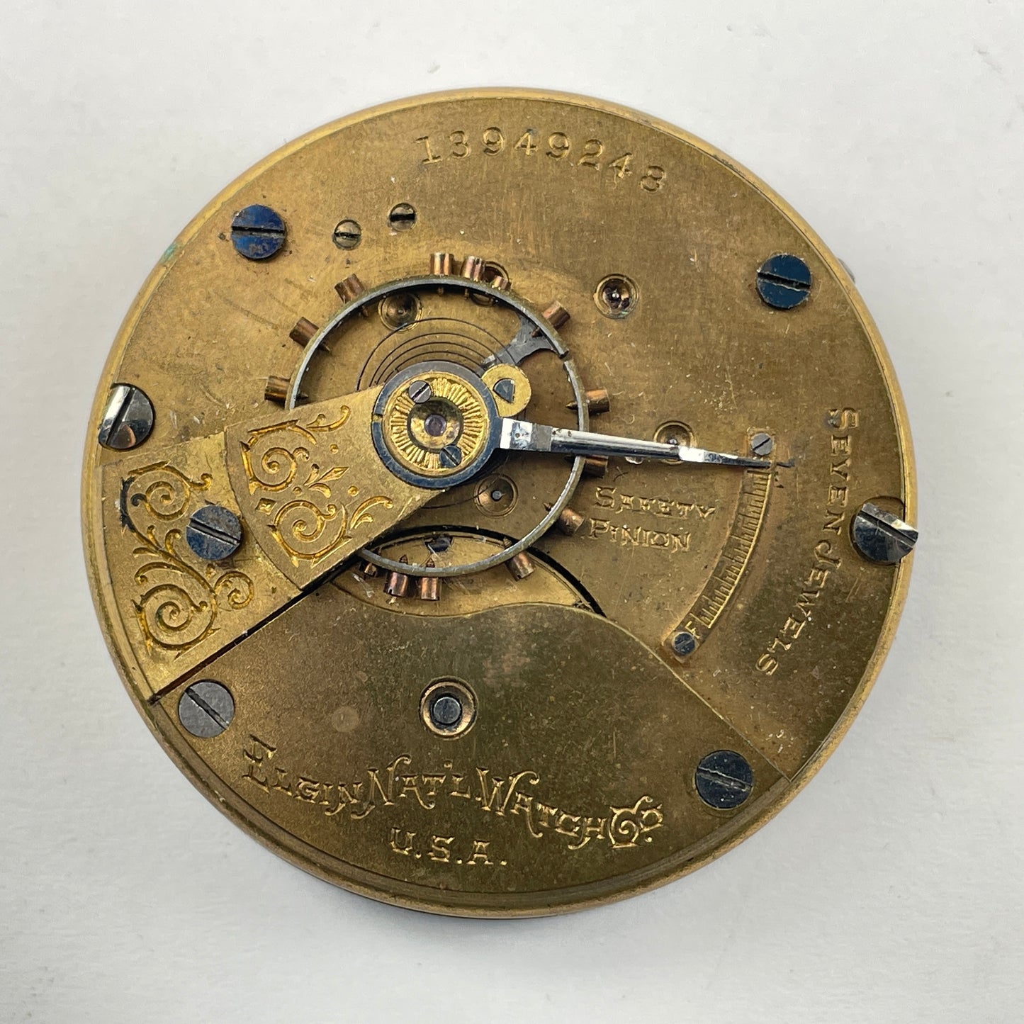 Lot 76- Waltham, Elgin, Illinois & Swiss Fake 18 Size Pocket Watch Movements