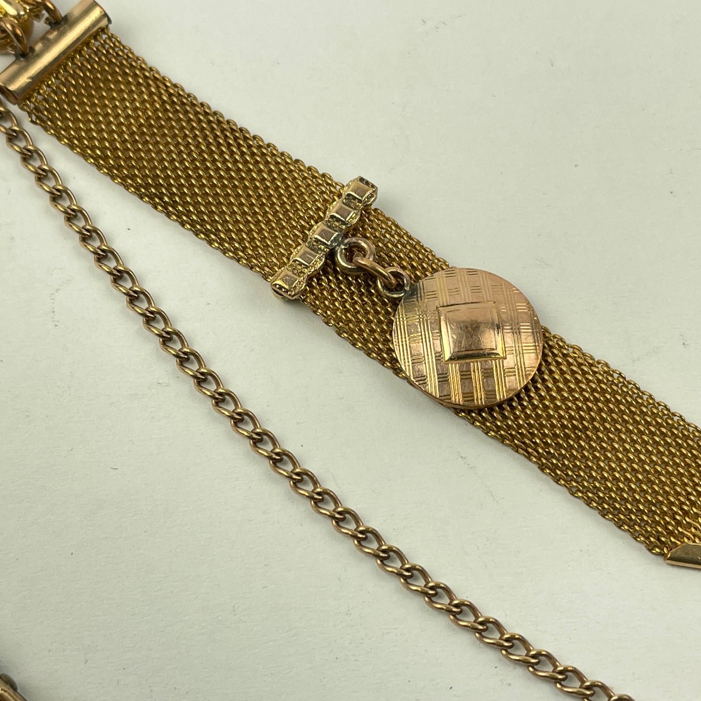 Lot 35- Men’s YGF Antique Victorian Pocket Watch Chain Fobs
