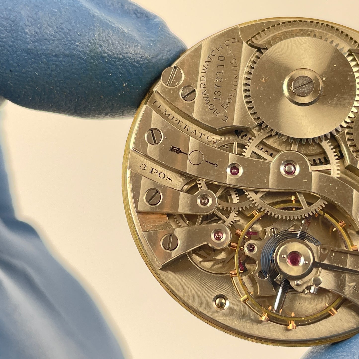 Lot 18- E. Howard & Co. 12 Size Pocket Watch Movement