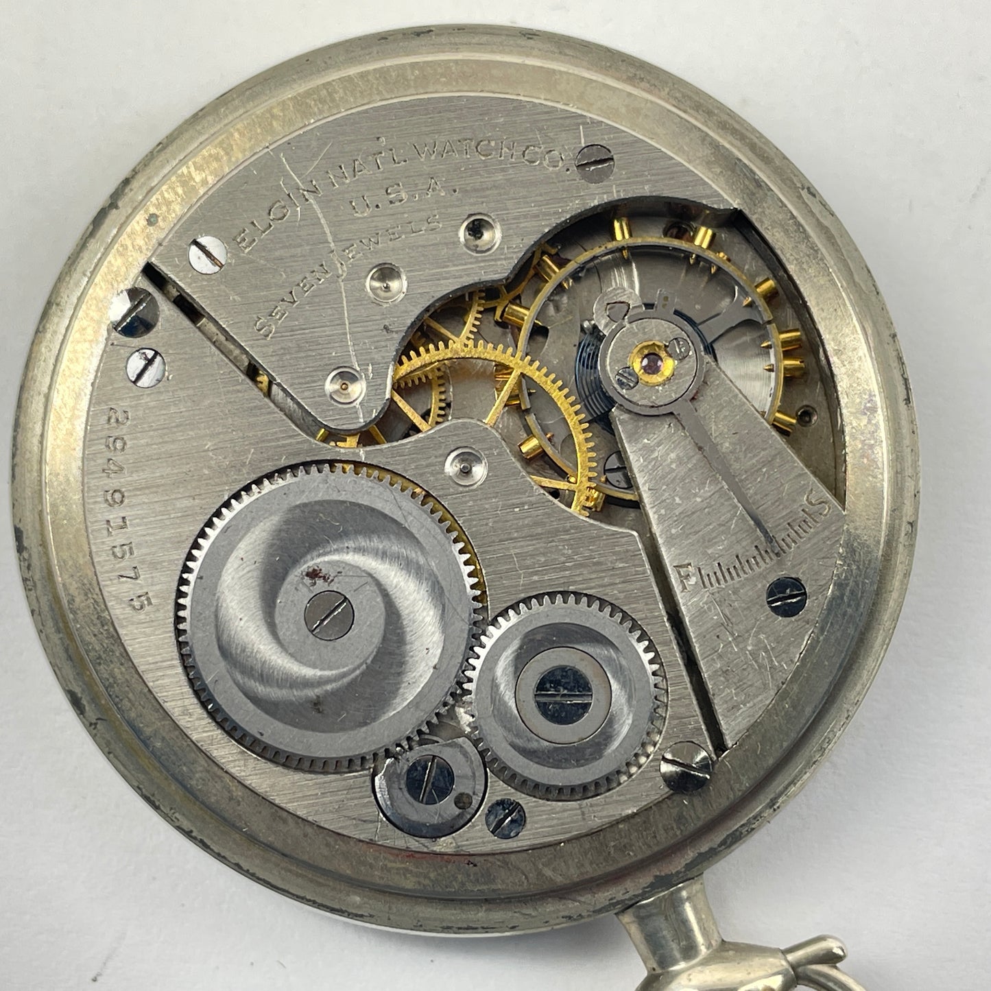 Lot 81- Elgin 16 Size Nickel 7 Jewel Open Face Pocket Watch