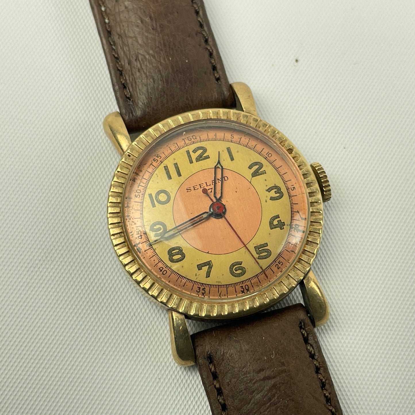 Lot 6- Swiss Seeland Vintage Mechanical Round Wristwatch